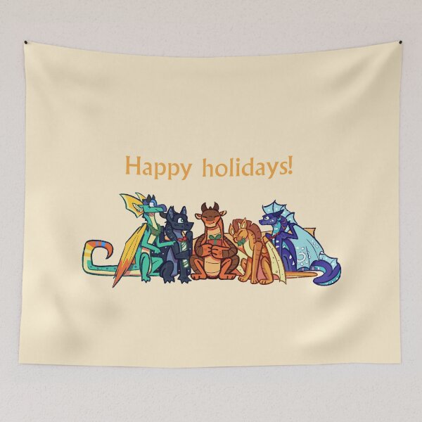 Item preview, Happy holidays from The dragonets of destiny - Wings of Fire  designed and sold by Aloe Wing.