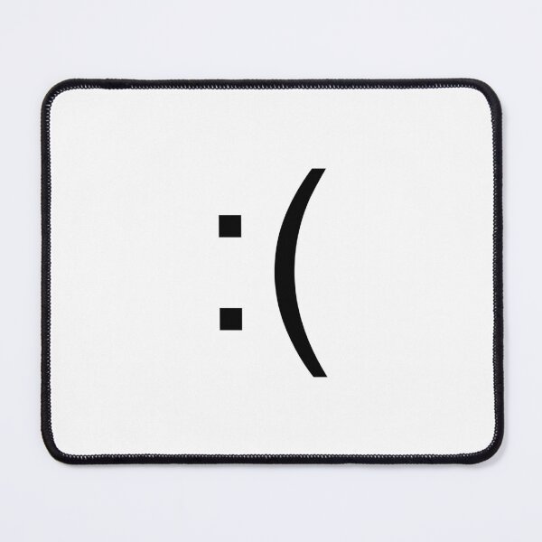 Item preview, Emoticon ":(" in black designed and sold by Daikon.