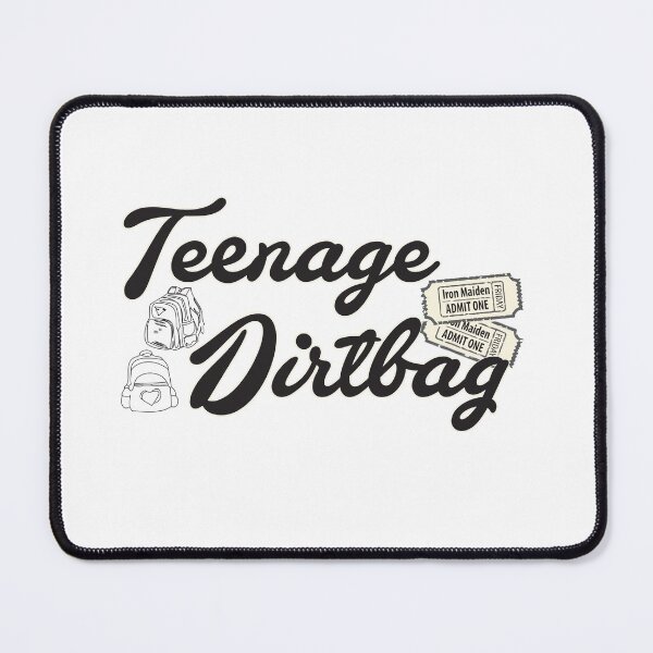 Item preview, Teenage Dirtbag baby lyrics illustrated, tickets to designed and sold by superjennifer.