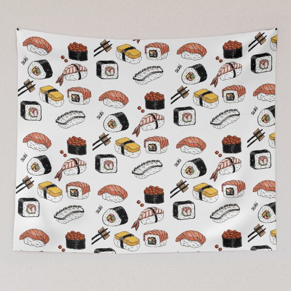 Item preview, Conjunto lindo de sushi de garabatos designed and sold by SS-V16330021.