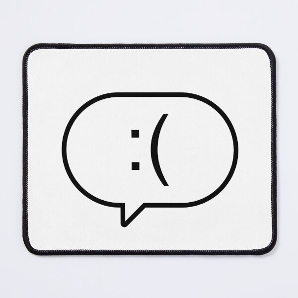 Item preview, Emoticon ":(" in a message bubble in black designed and sold by Daikon.