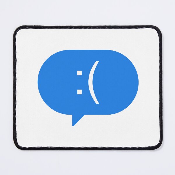 Item preview, Copie de Emoticon ":(" in a blue message bubble designed and sold by Daikon.