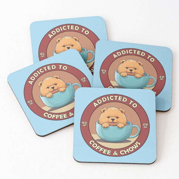 Item preview, Addicted to Coffee & Chows - Perfect for Coffee Lovers and Dog Owners  designed and sold by brindled.