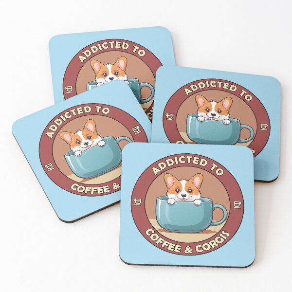 Item preview, Addicted to Coffee & Corgis - Perfect for Coffee Lovers and Dog Owners  designed and sold by brindled.