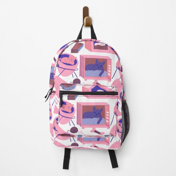 Item preview, Home Sweet Home pattern - pink and blue -BARKITECTURE designed and sold by IlustraDeni.