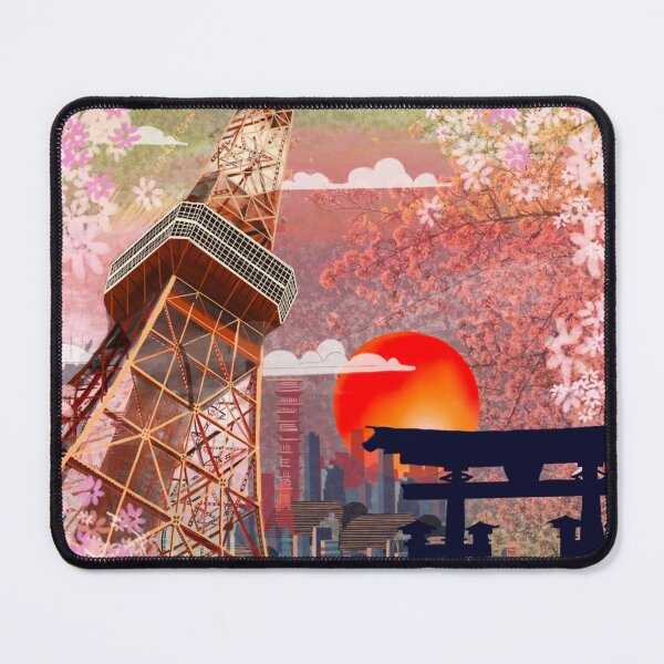 Item preview, Tokyo Tower in Spring designed and sold by mazarte.