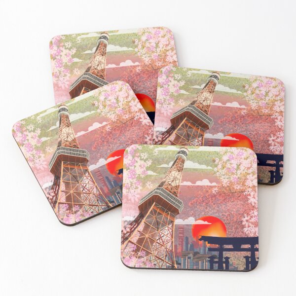 Item preview, Tokyo Tower in Spring designed and sold by mazarte.