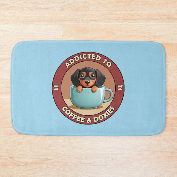 Item preview, Addicted to Coffee & Doxies - Perfect for Coffee Lovers and Dog Owners  designed and sold by brindled.