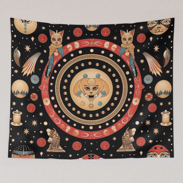 Item preview, Gato Glamour Whimsical Cats designed and sold by Bokabo.