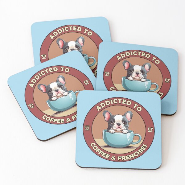 Item preview, Addicted to Coffee & Frenchies - Perfect for Coffee Lovers and Dog Owners  designed and sold by brindled.