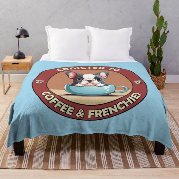 Item preview, Addicted to Coffee & Frenchies - Perfect for Coffee Lovers and Dog Owners  designed and sold by brindled.