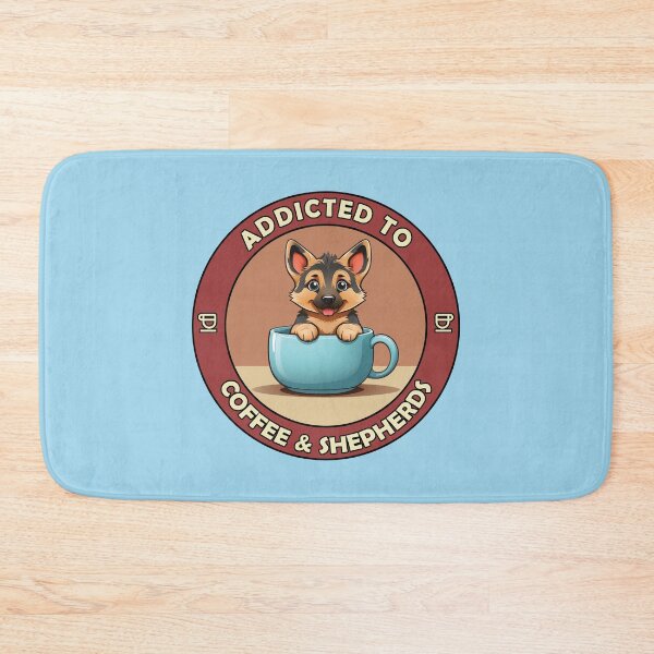 Item preview, Addicted to Coffee & Shepherds - Perfect for Coffee Lovers and Dog Owners  designed and sold by brindled.