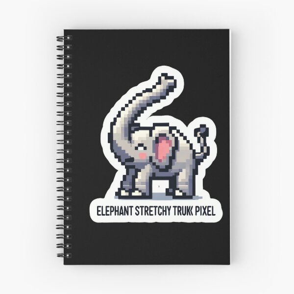 Item preview, Elephant Stretchy Trunk Pixel designed and sold by Master-Print.