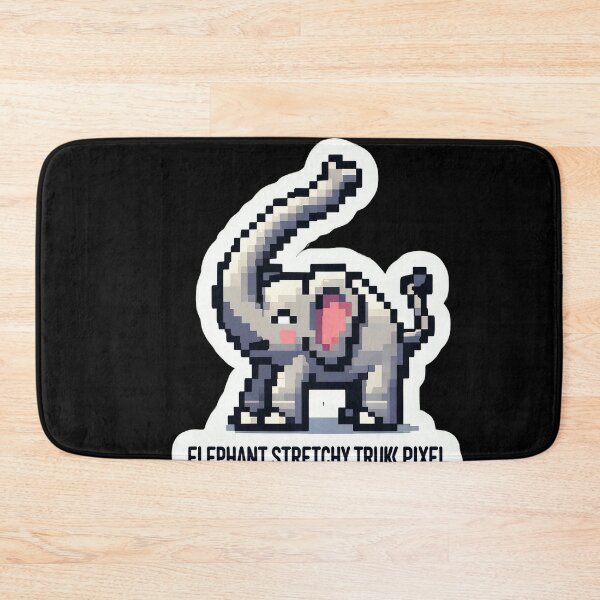 Item preview, Elephant Stretchy Trunk Pixel designed and sold by Master-Print.