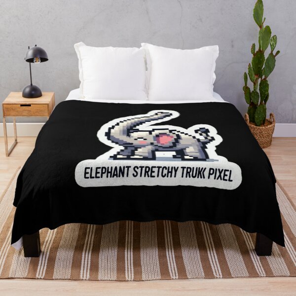 Item preview, Elephant Stretchy Trunk Pixel designed and sold by Master-Print.