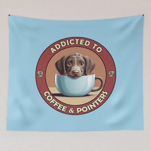 Item preview, Addicted to Coffee & Pointers - Perfect for Coffee Lovers and Dog Owners  designed and sold by brindled.