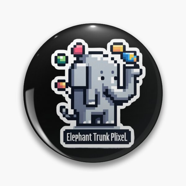 Item preview, Elephant Stretchy Trunk Pixel designed and sold by Master-Print.