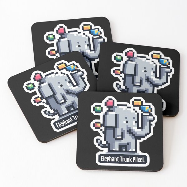 Item preview, Elephant Stretchy Trunk Pixel designed and sold by Master-Print.