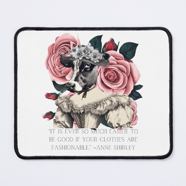 Item preview, Victorian Dressed Cow Anne Shirley Quote designed and sold by DaughertyDraws.