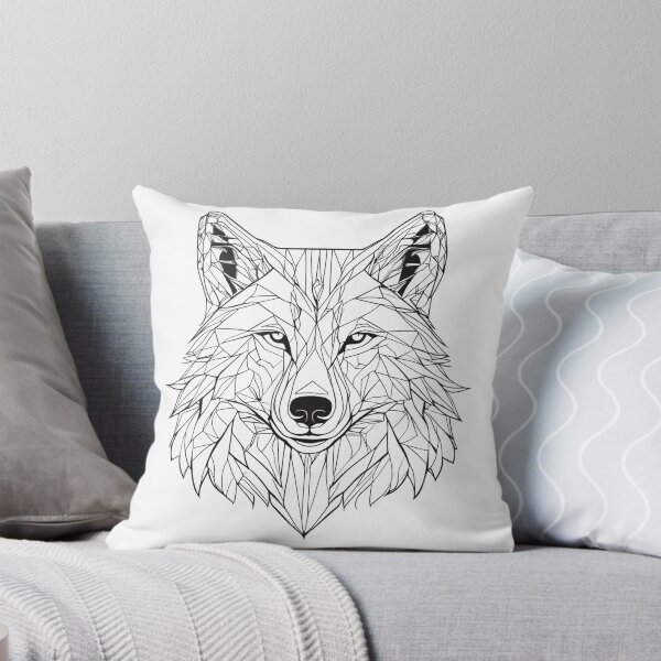 Item preview, linear wolf designed and sold by DarkHues.