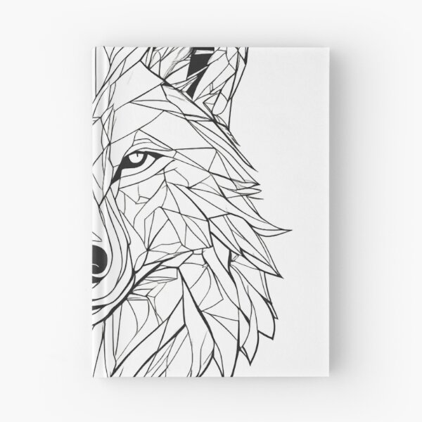 Item preview, linear wolf designed and sold by DarkHues.
