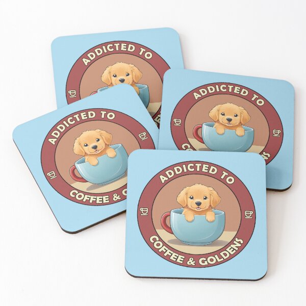 Item preview, Addicted to Coffee & Goldens - Perfect for Coffee Lovers and Dog Owners  designed and sold by brindled.