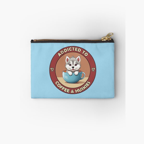 Item preview, Addicted to Coffee & Huskies - Perfect for Coffee Lovers and Dog Owners  designed and sold by brindled.