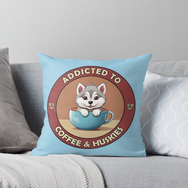 Item preview, Addicted to Coffee & Huskies - Perfect for Coffee Lovers and Dog Owners  designed and sold by brindled.