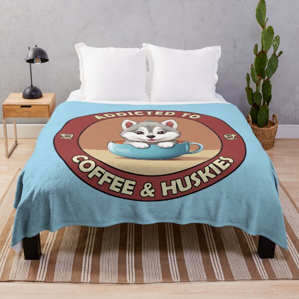 Item preview, Addicted to Coffee & Huskies - Perfect for Coffee Lovers and Dog Owners designed and sold by brindled.