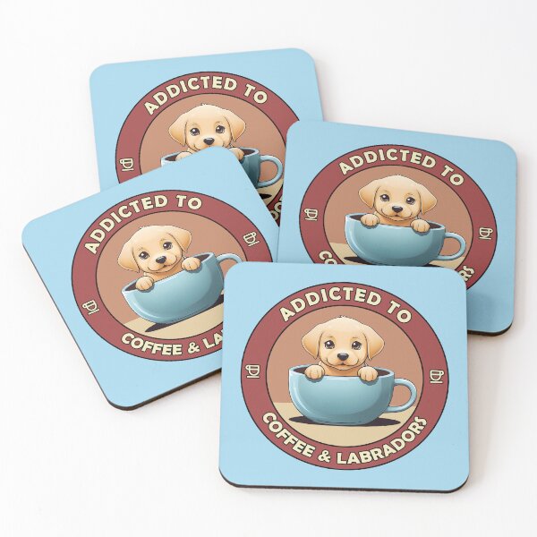 Item preview, Addicted to Coffee & Labradors - Perfect for Coffee Lovers and Dog Owners  designed and sold by brindled.