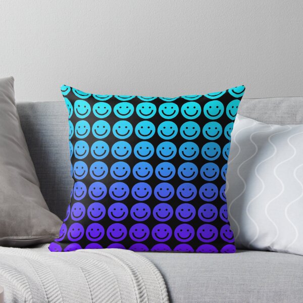 Item preview, Light blue to dark blue ombre smileys designed and sold by Electric Stars.