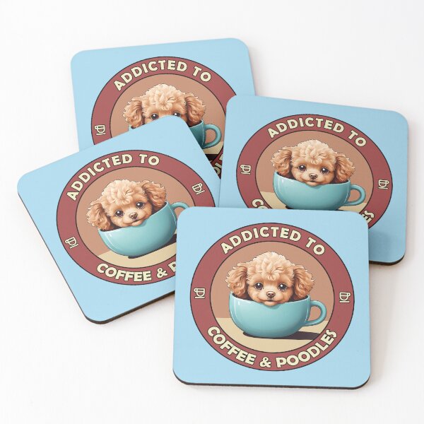 Item preview, Addicted to Coffee & Poodles - Perfect for Coffee Lovers and Dog Owners  designed and sold by brindled.