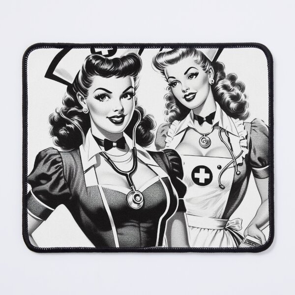 Item preview, Vintage Nurse Illustration designed and sold by PulpVintage.