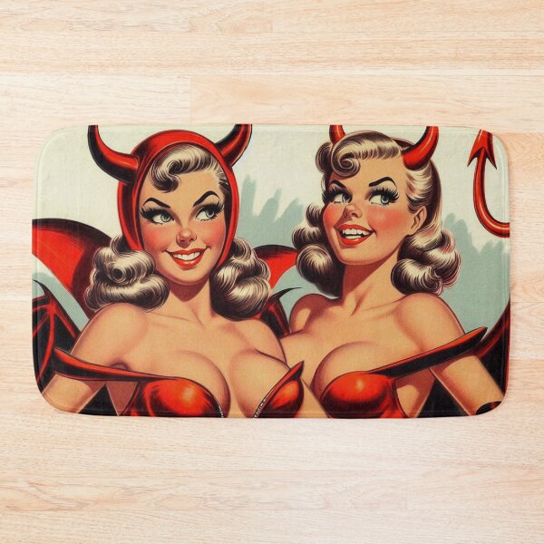Item preview, Retro Devil Girls designed and sold by PulpVintage.