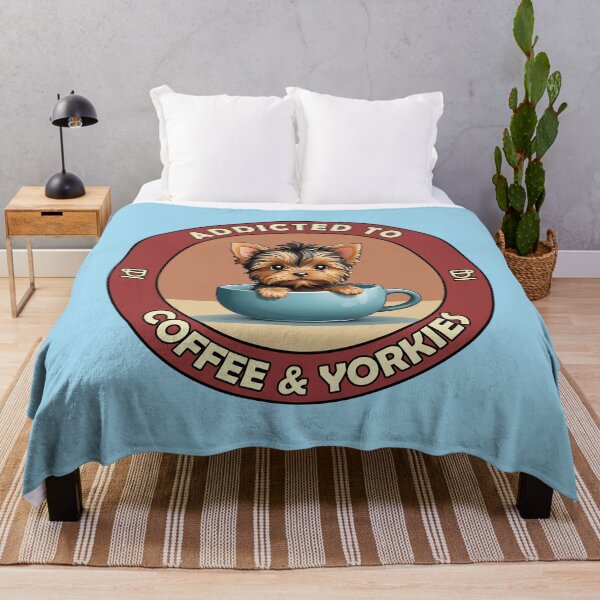 Item preview, Addicted to Coffee & Yorkies - Perfect for Coffee Lovers and Dog Owners designed and sold by brindled.