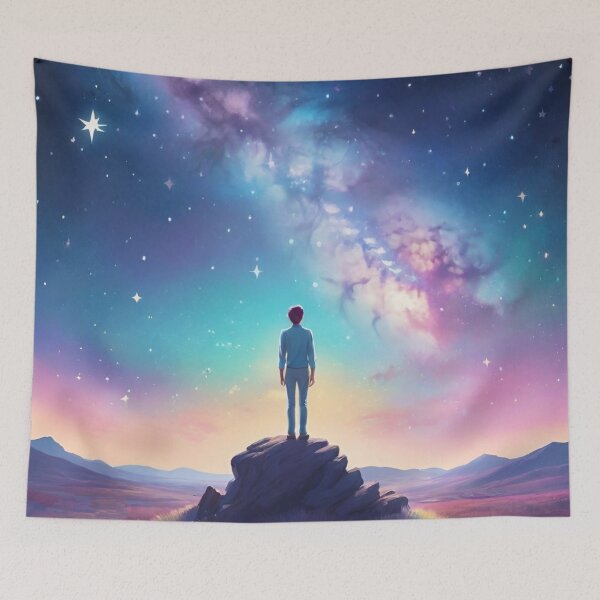 Item preview, Introverts Daydreaming Starry night sky  designed and sold by DreamingAwake1.