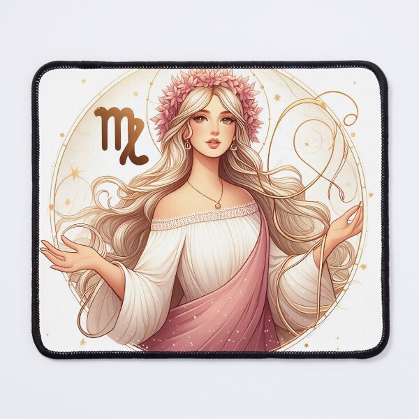 Item preview, Cute Zodiac Virgin - Virgo Zodiac Sign Art2 designed and sold by GsnDream.