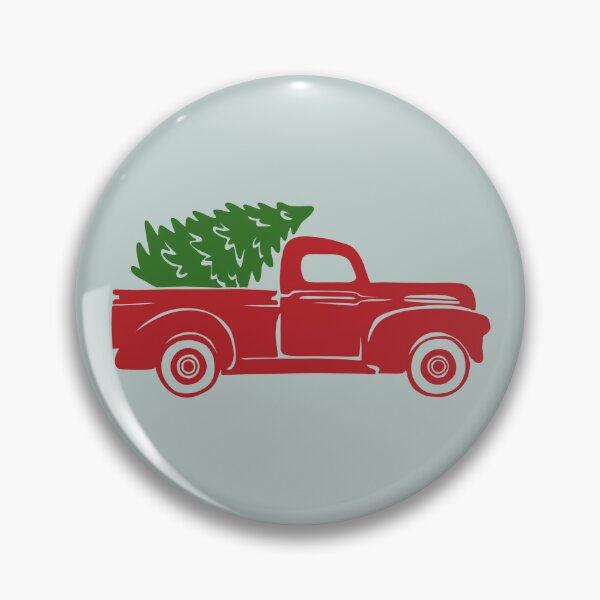Item preview, Little Red Truck Hauling a Christmas Tree designed and sold by thebcarts.