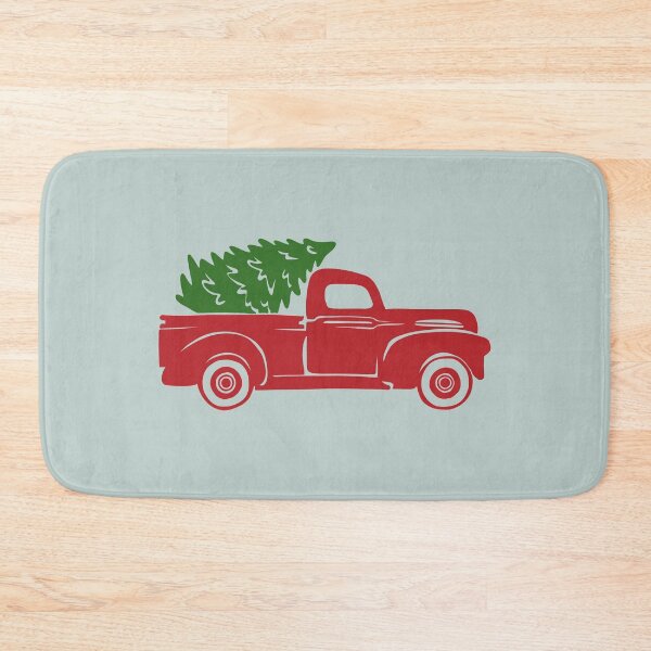 Item preview, Little Red Truck Hauling a Christmas Tree designed and sold by thebcarts.