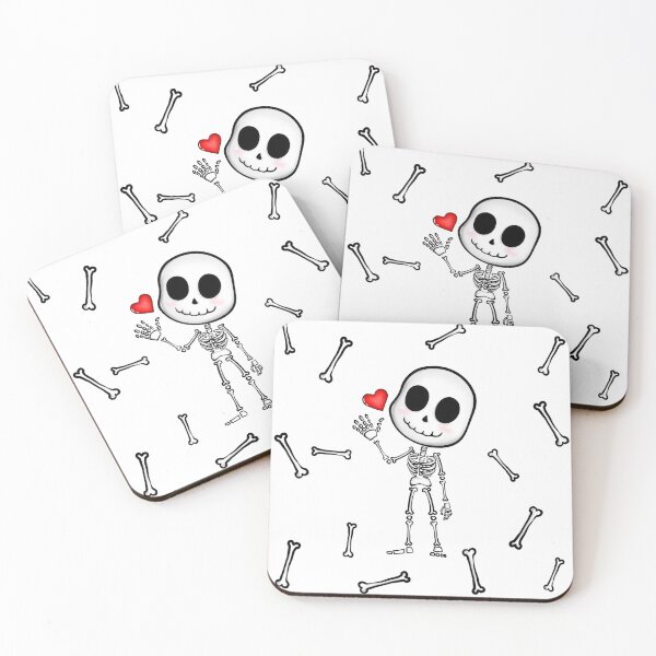 Item preview, Preppy funny skeleton love bones designed and sold by Green-z.