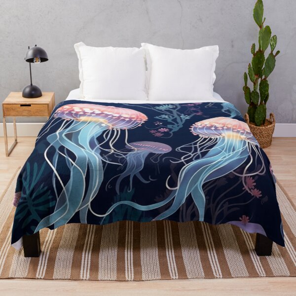 Item preview, Radiant Depths: Designer's Delight with Jellyfish and Underwater Lights designed and sold by Bokabo.