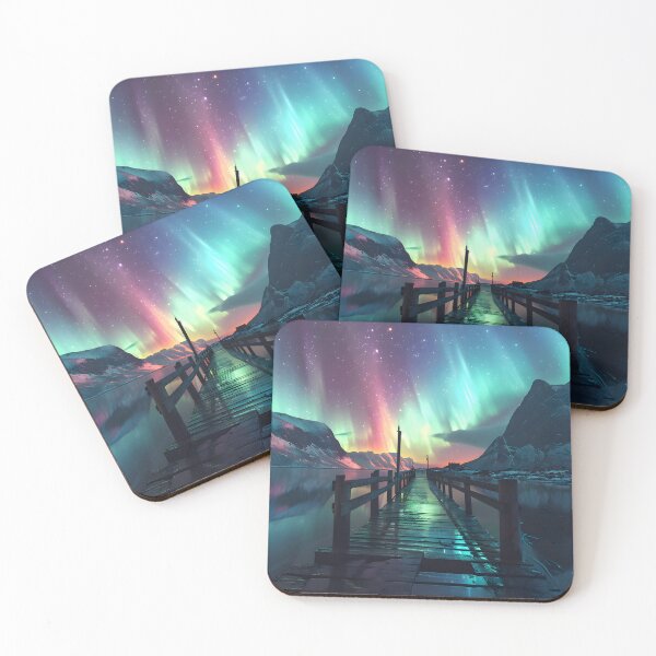 Item preview, Aurora's Embrace: Pier of Love designed and sold by AI-Only Creations.