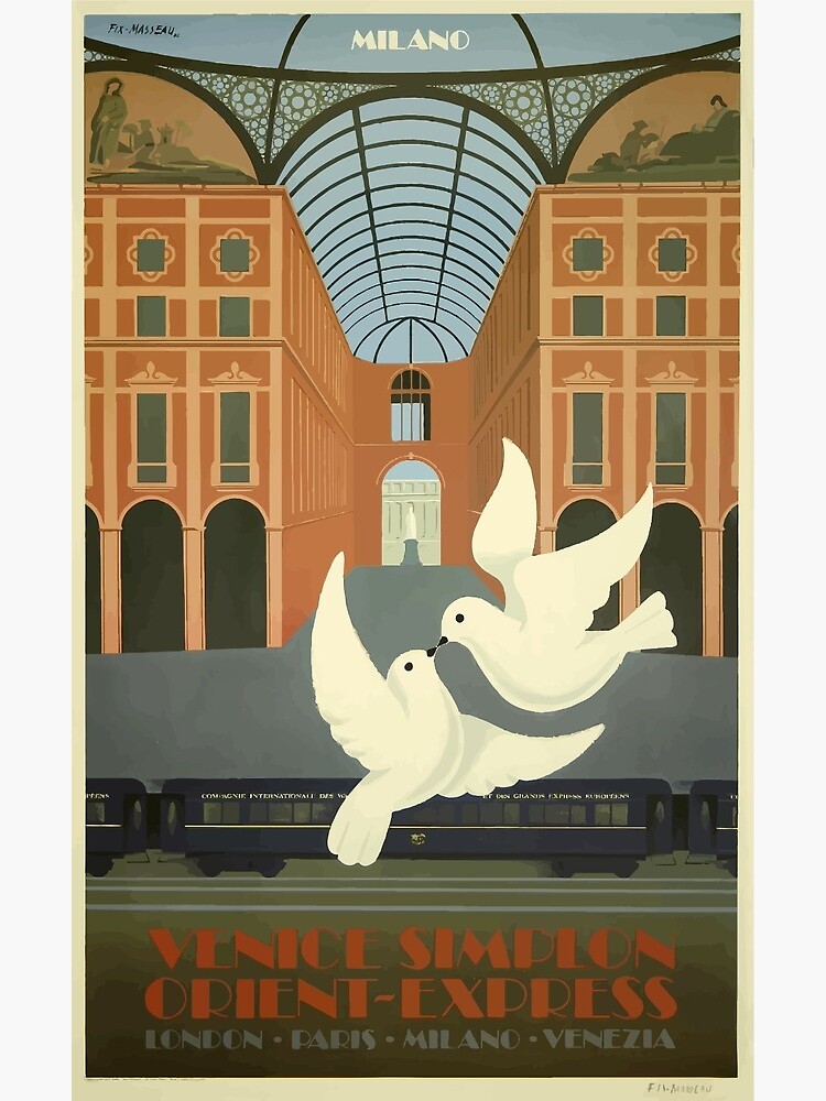 Orient Express Travel Poster Train Vintage Train Print -  Denmark