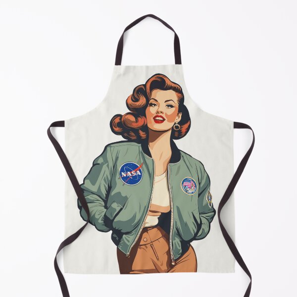 Item preview, NASA Bombshell Patch Bomber Pin Up Girl designed and sold by di-age7.