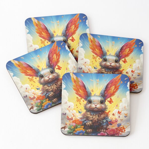 Item preview, Skybound Blossom - The Winged Rabbit designed and sold by dungeonwarriors.