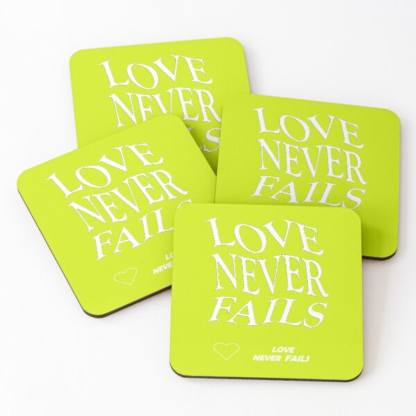 Item preview, love never fails designed and sold by MemoElwafy.
