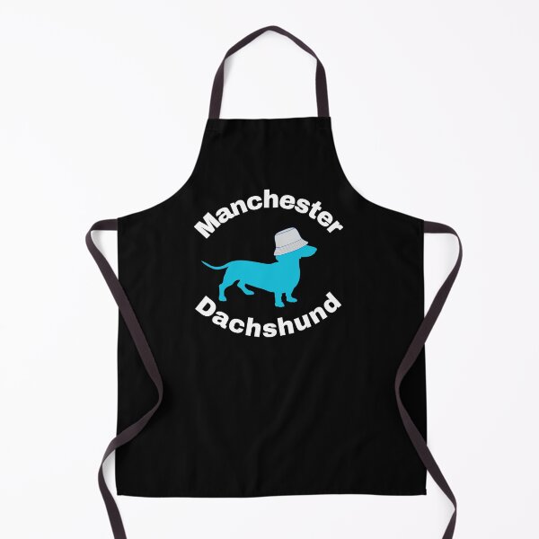 Item preview, Manchester Dachshund blue with bucket hat designed and sold by Fionamyles.