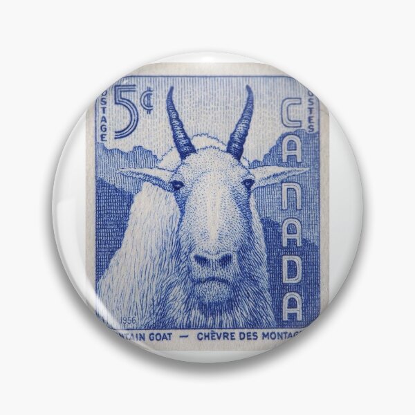 Item preview, Vintage Canadian Mountain Goat Stamp designed and sold by mayakent.
