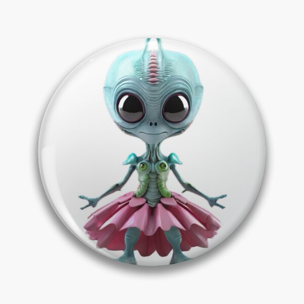 Item preview, Light Blue Alien in a Pink Tutu - 3D Character designed and sold by pinksunsets.