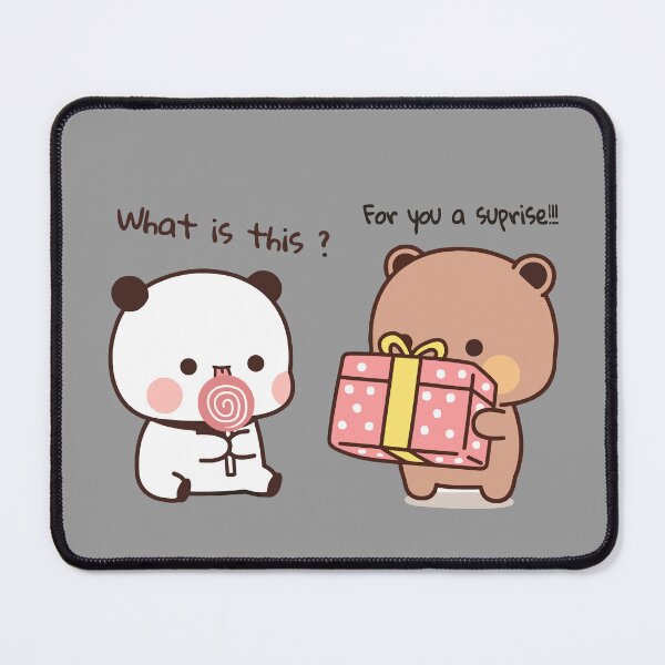 Item preview, DuDu Bear surprising his love BuBu Panda❤️ designed and sold by Pandety.